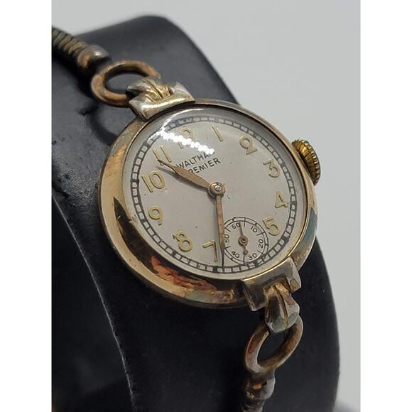 Rare Waltham Premiere Women\'s Vintage 10k Apex RGP Engraved Watch v401-5101 (M) main image 8